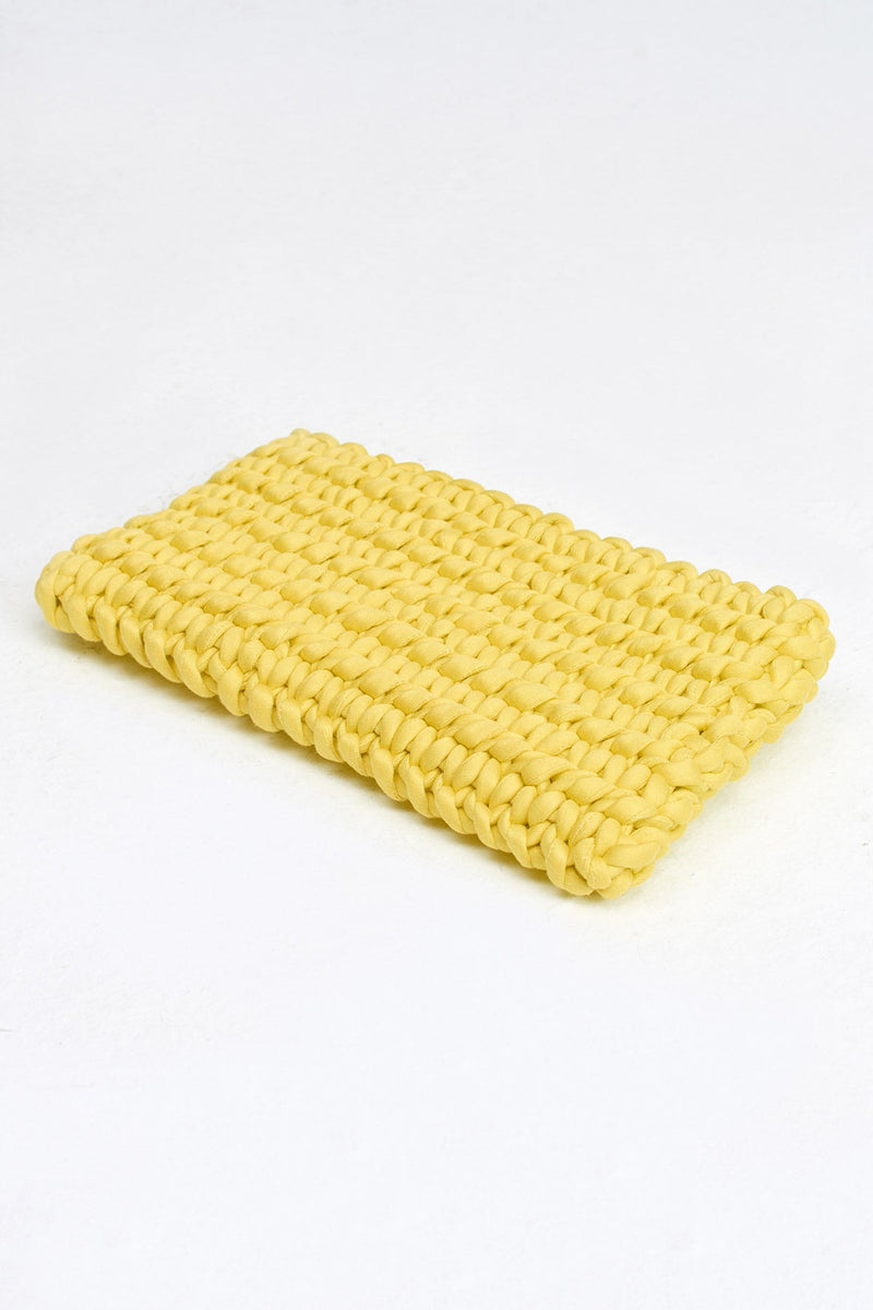 Nu Braided Envelope Bag Yellow