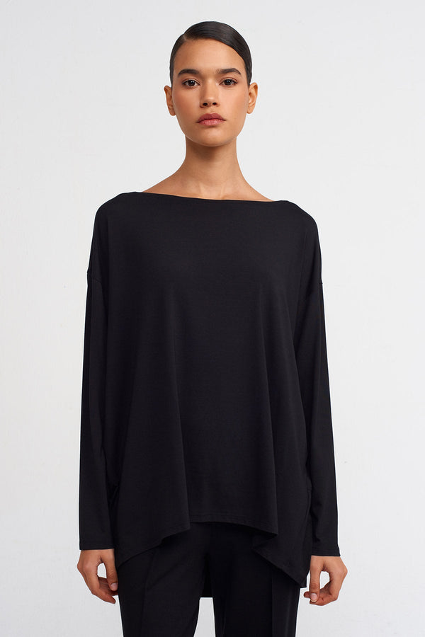 Nu Long Sleeve Lounge Shirt Black