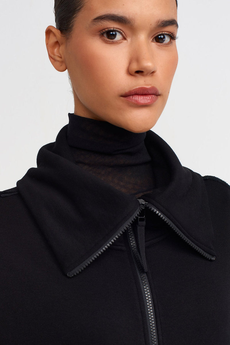 Nu Shawl Collar Lounge Sweatsh?rt Black