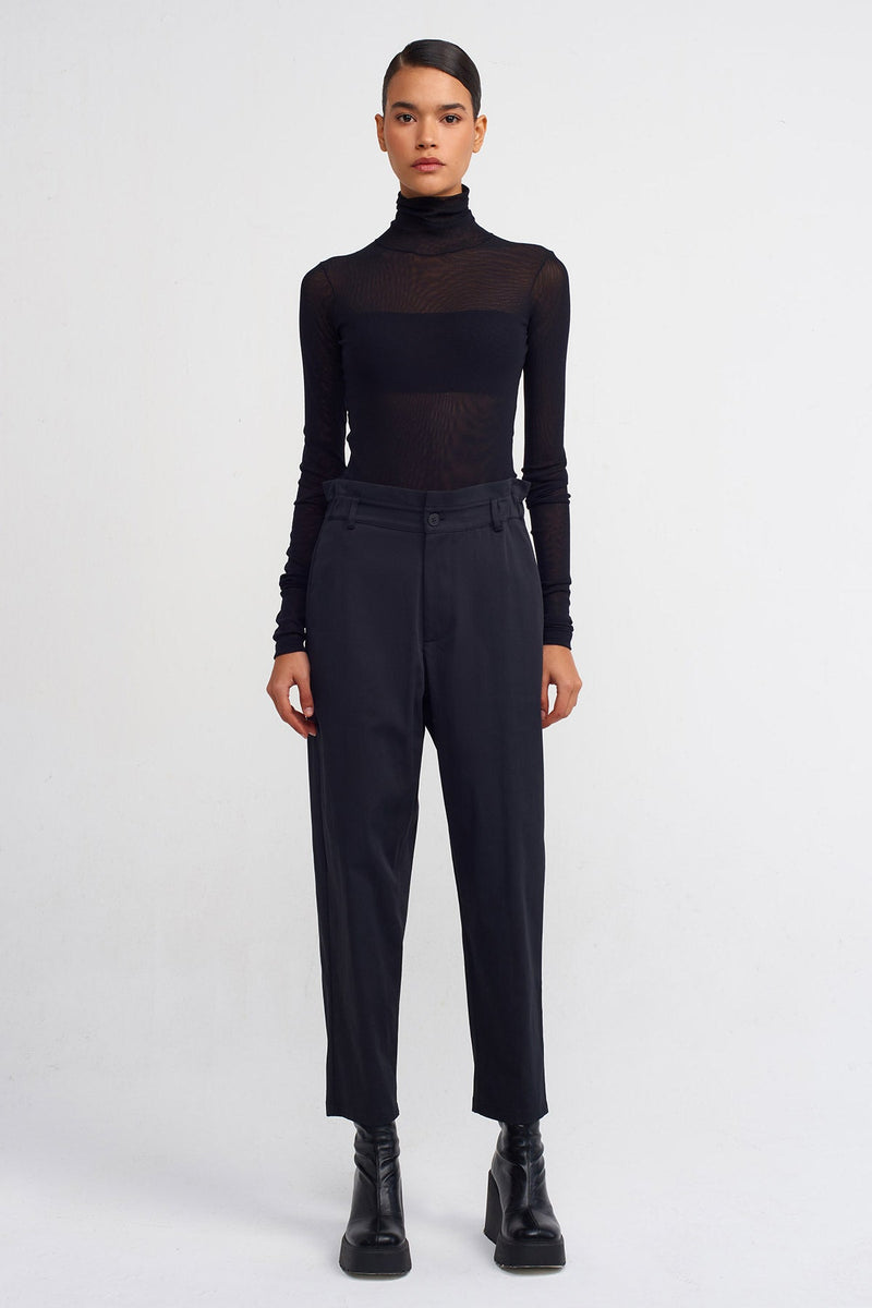 Nu Poplin Trousers Black