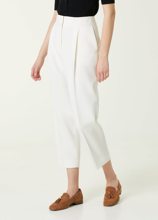 Beymen Club High Waist Pleated Detailed Trouser White