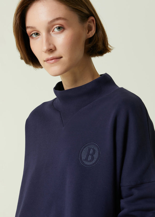 Beymen Collection High Neck Sweatshirt Navy Blue