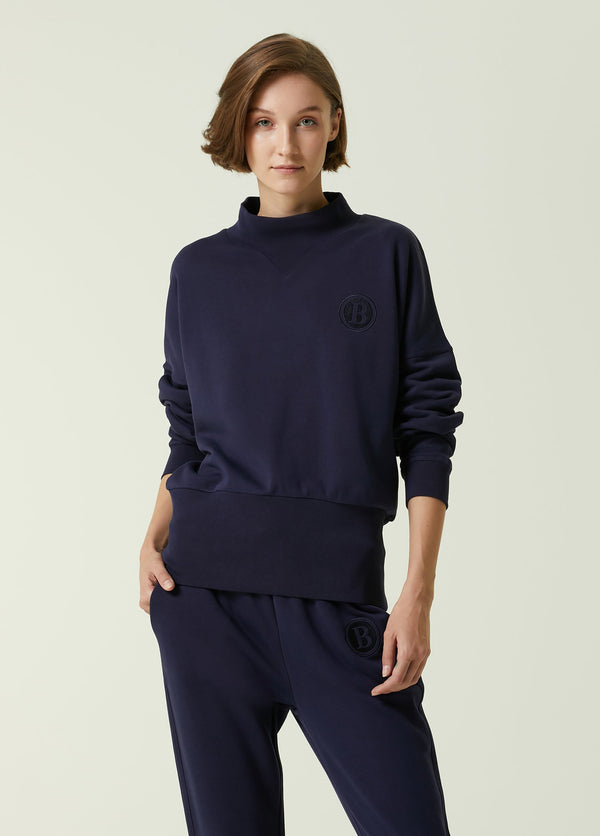 Beymen Collection High Neck Sweatshirt Navy Blue