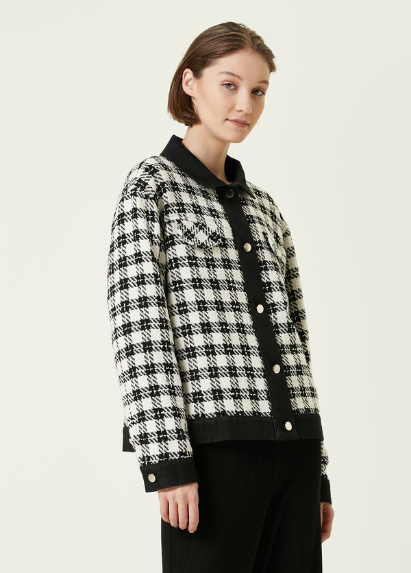 Beymen Collection Plaid Tweed Jacket Black