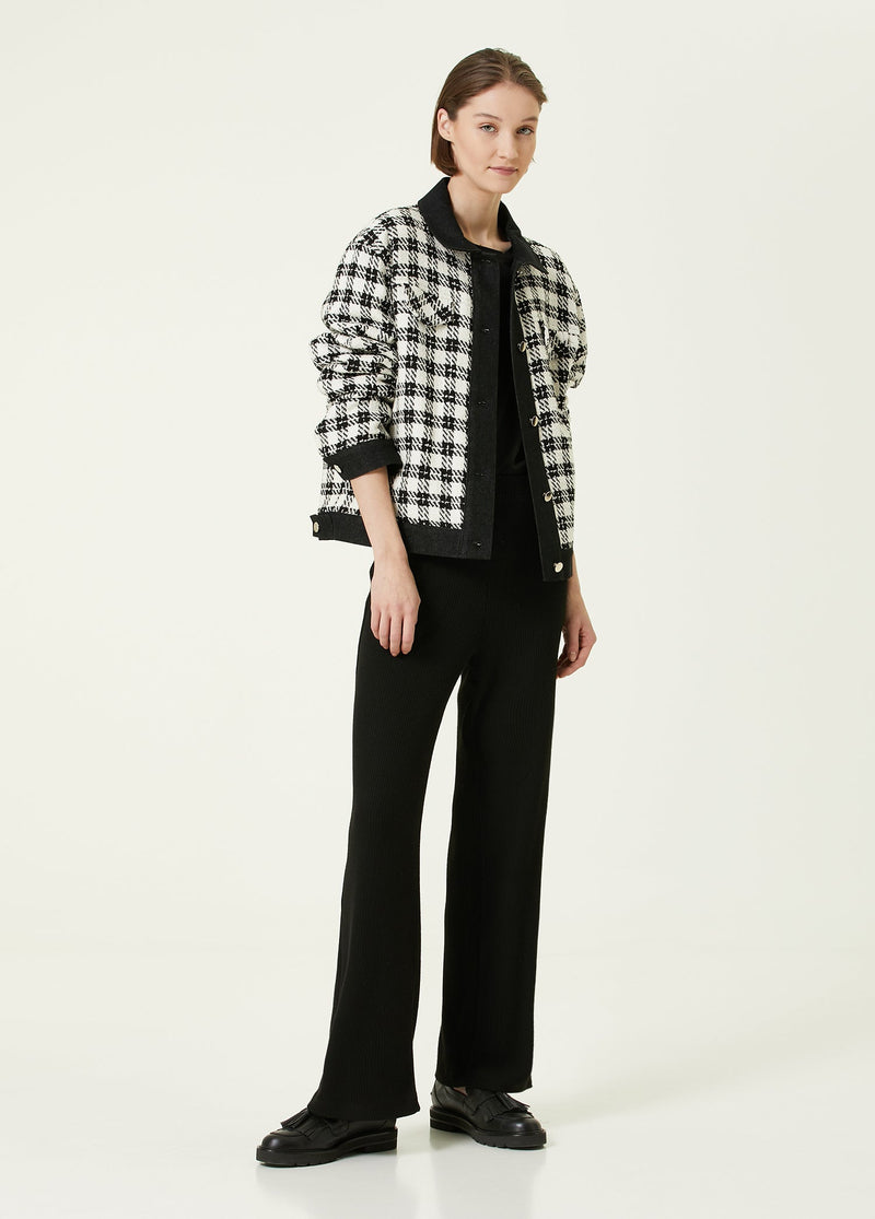 Beymen Collection Plaid Tweed Jacket Black