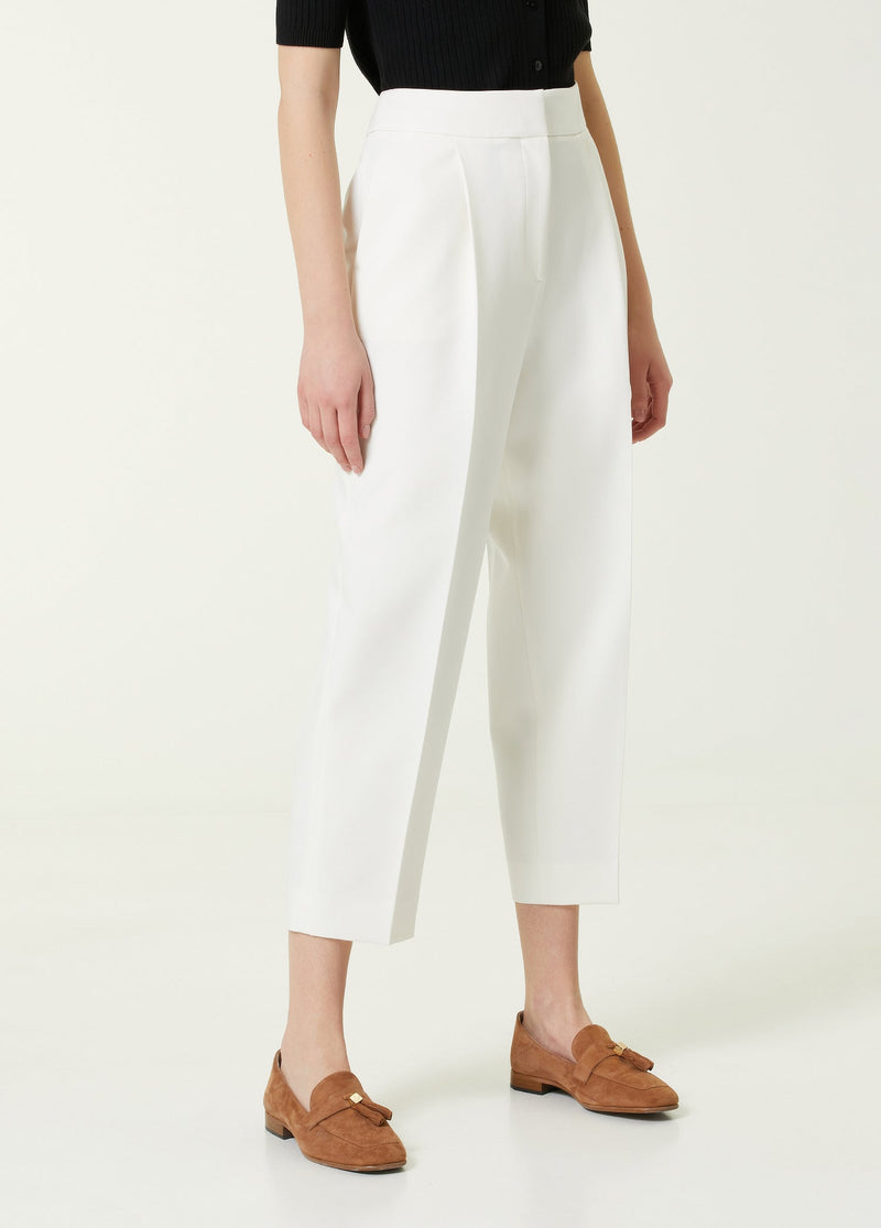 Beymen Club High Waist Pleated Detailed Trouser White