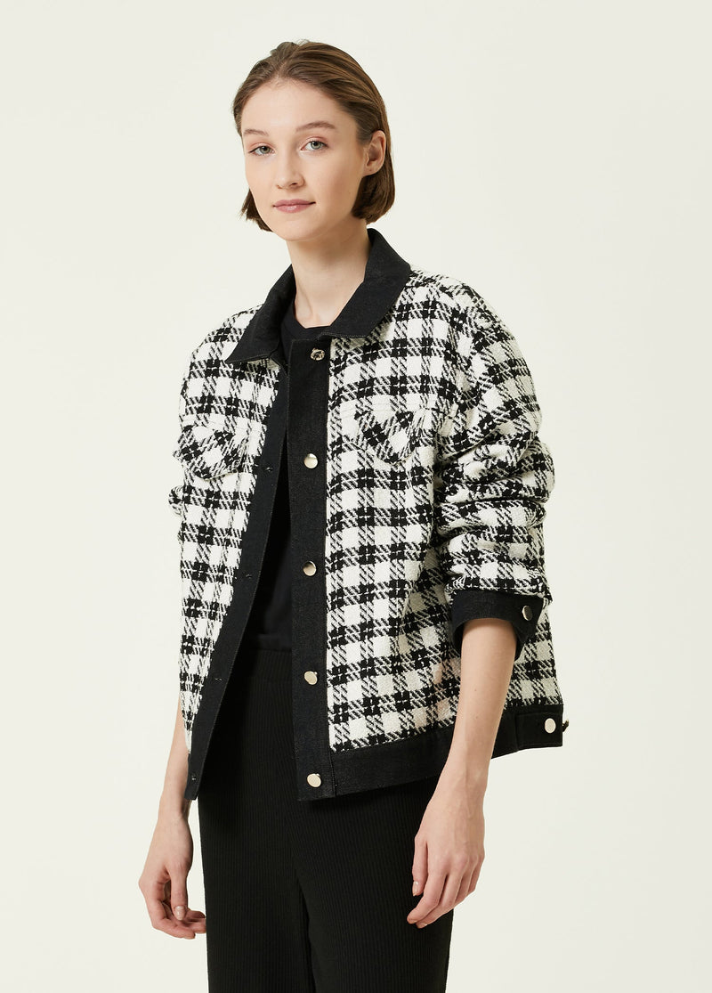 Beymen Collection Plaid Tweed Jacket Black